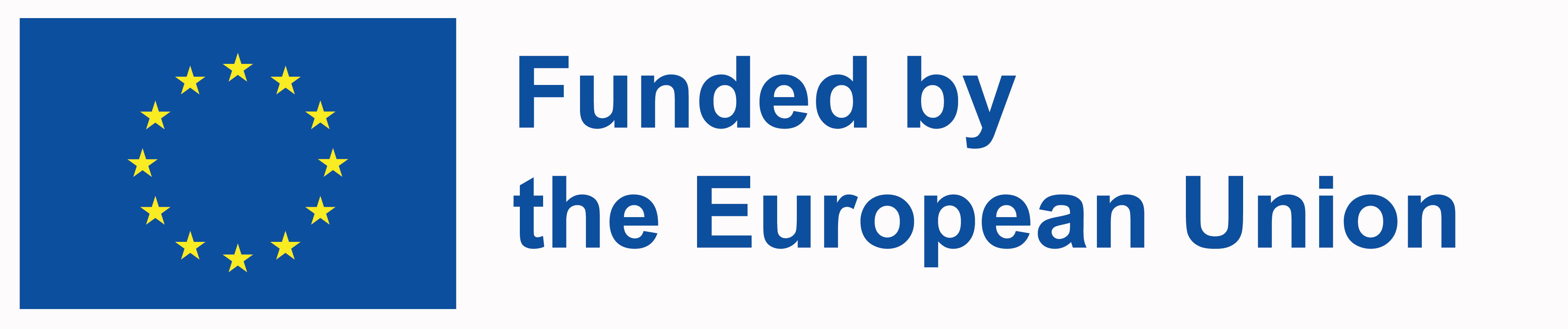 EU logotype med texten Funded bu the European Union