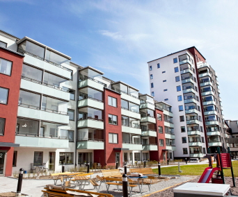 Bostadsområde i Södertälje. Foto: