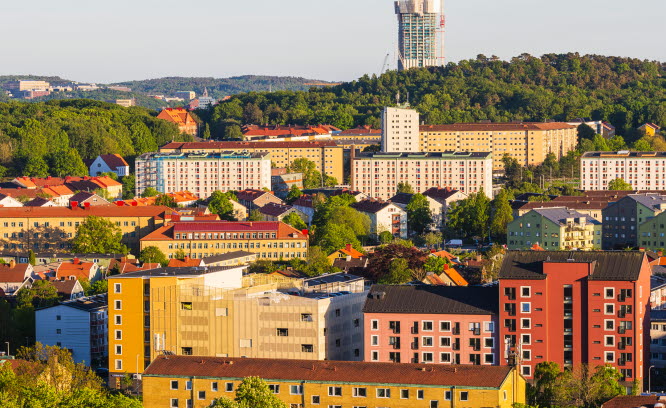 Bild på flerbostadshusområde