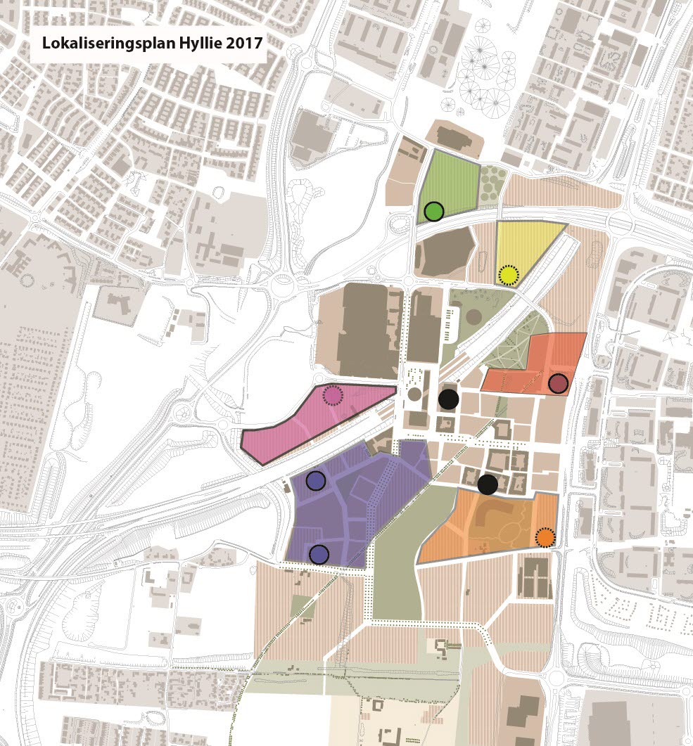 Lokaliseringsplan från ”Parkeringsplan Hyllie"