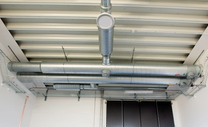 Foto på ventilationssystem.