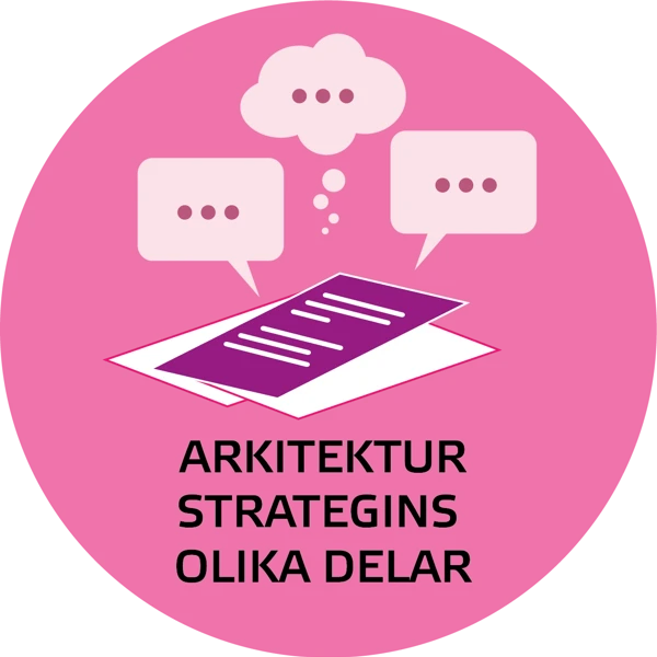 Flera pappersark med tre pratbubblor ovanför, illustration.