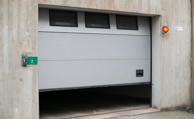 Garage door opening.